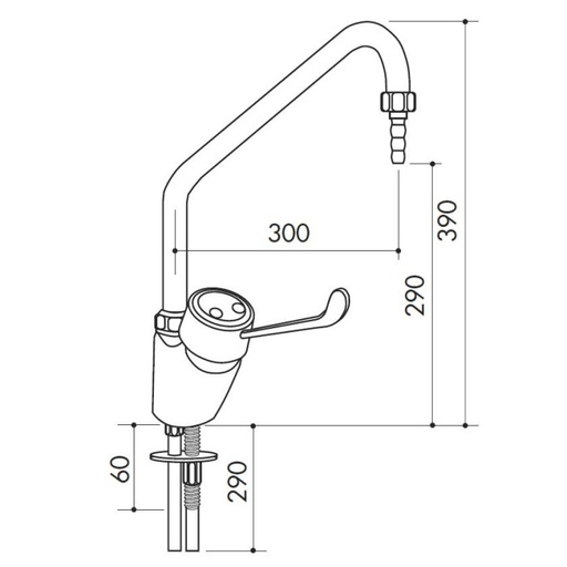 [51 -125225-SA-clinical] TOF 1000/211 - Laboratory lever mixer - high