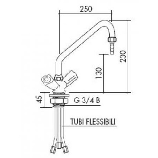 [58 -125225-SA-clinical] TOF 1000/281 - Single hole mixer - low pressure