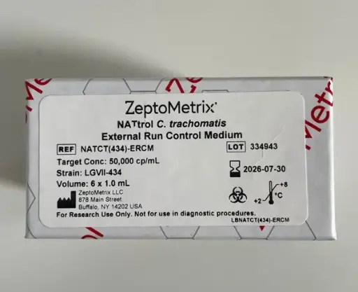 [0002-NATCT(434)-6MC-IVD] NATtrol Chlamydia trachomatis Positive Control Pack Strain: LGVsize:IIsize:434  MDZ002  size: 6 X 1.25 mL